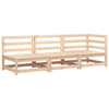 Patio Sofa 3-Seater Solid Wood Pine