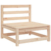 Patio Sofa 3-Seater Solid Wood Pine