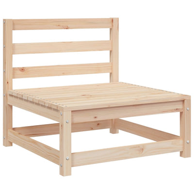 Patio Sofa 3-Seater Solid Wood Pine