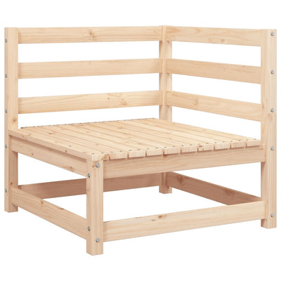 Patio Sofa 3-Seater Solid Wood Pine