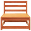 Patio Sofa 3-Seater Wax Brown Solid Wood Pine