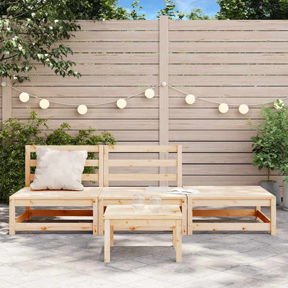 Garden Sofa | Natural Wood | Solid Pine | Two-seater | Modular | Rustic