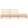 Patio Sofa Armless with Footstool Solid Wood Pine