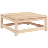 Patio Sofa Armless with Footstool Solid Wood Pine