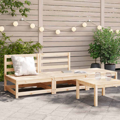 Garden Sofa | Natural Wood | Solid Pine | Two-seater | Modular | Rustic