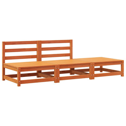 Garden Sofa | Wax brown | Solid pine wood | Large | Modular | Garden Sofa