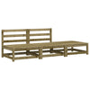 Garden Sofa Armless with Footstool Impregnated Wood Pine