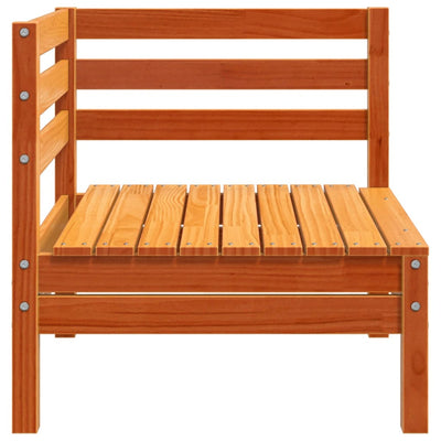 Patio Sofa Corner Wax Brown Solid Wood Pine