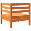 Patio Sofa Corner Wax Brown Solid Wood Pine