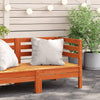 Patio Sofa Corner Wax Brown Solid Wood Pine