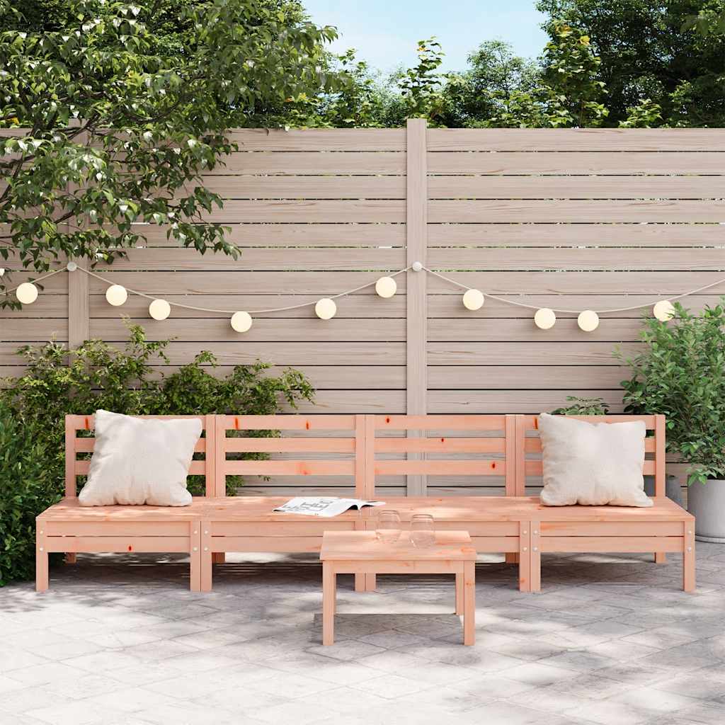 Garden Sofa | Set of 4 | Natural Wood | Solid Douglas Fir wood | 63.5 cm