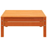 Garden Footstool Wax Brown Solid Wood Pine