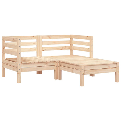 Garden Sofa | Natural Pine | Solid pine wood | 2-Seater | Modular
