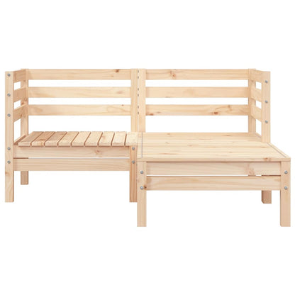 Garden Sofa | Natural Pine | Solid pine wood | 2-Seater | Modular