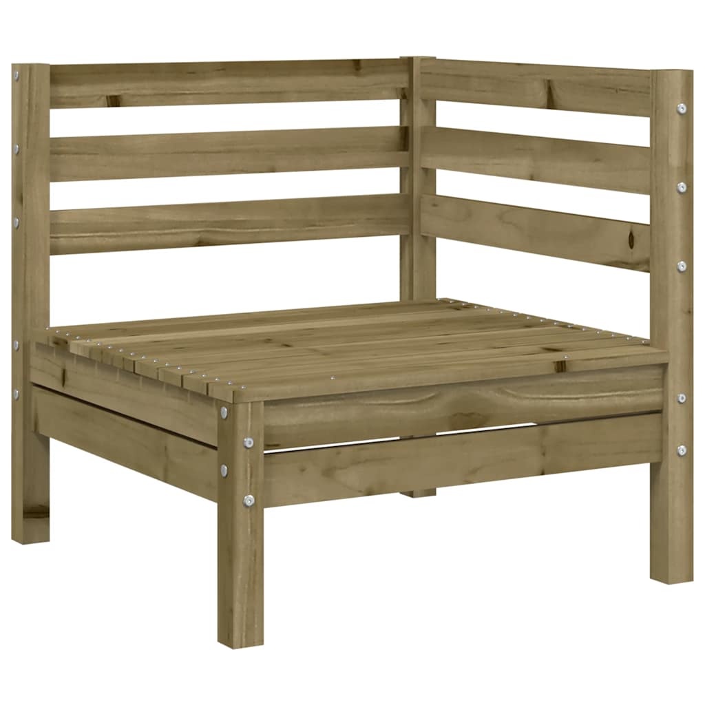 Garden Sofa | Natural Wood | Solid Pine Wood | Medium |  Modular
