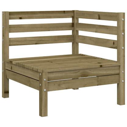 Garden Sofa | Natural Wood | Solid Pine Wood | Medium |  Modular