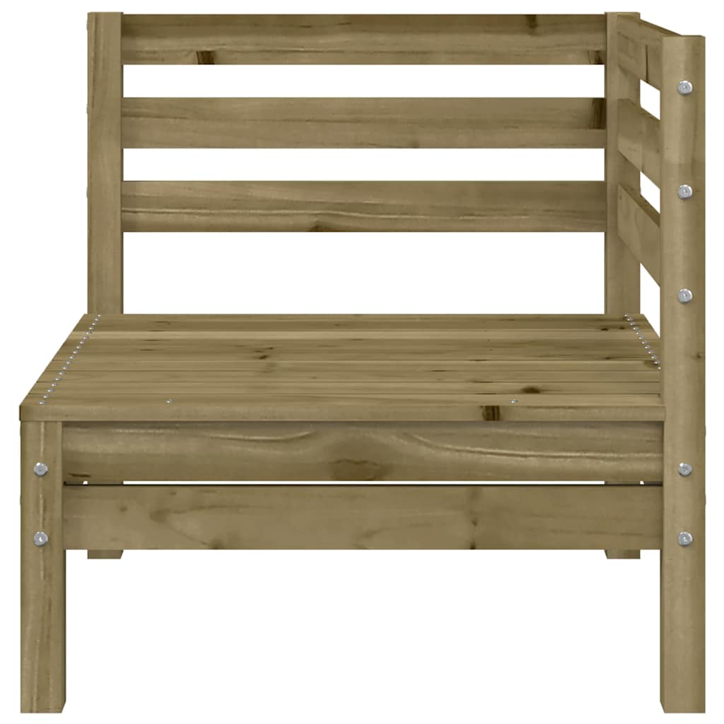 Garden Sofa | Natural Wood | Solid Pine Wood | Medium |  Modular
