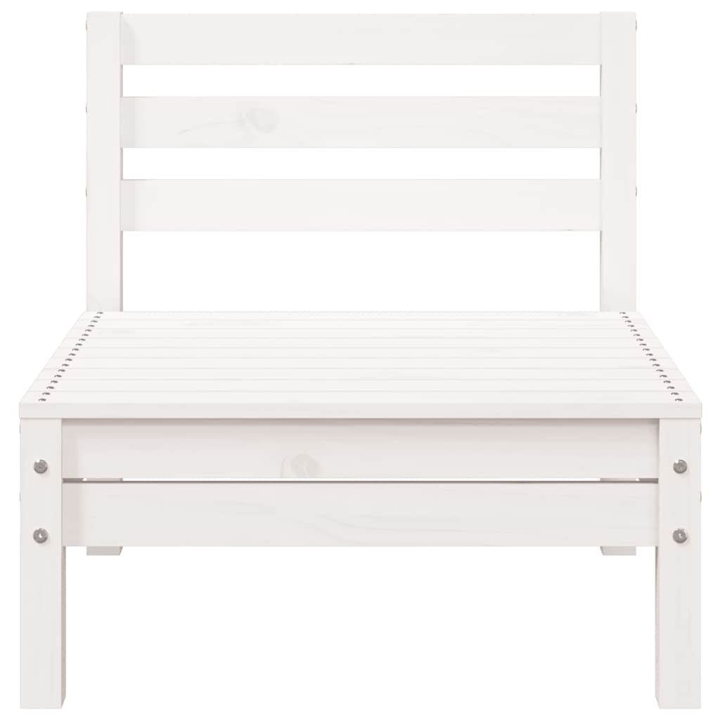 Garden Sofa | White | Solid pine wood | 3-seater | Modular | Garden Sofa