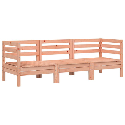 Garden Sofa | Douglas natural wood | Solid Douglas Wood | 3-Seater