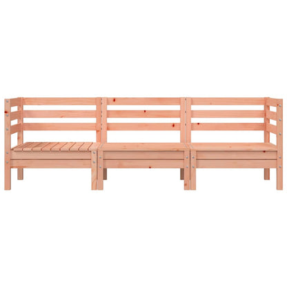 Garden Sofa | Douglas natural wood | Solid Douglas Wood | 3-Seater