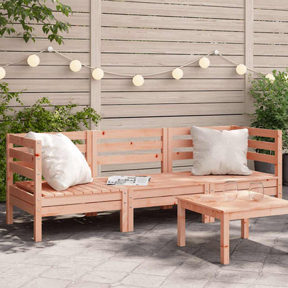 Garden Sofa | Douglas natural wood | Solid Douglas Wood | 3-Seater