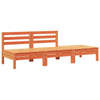 Patio Sofa 3-Seater Wax Brown Solid Wood Pine