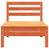 Patio Sofa 3-Seater Wax Brown Solid Wood Pine