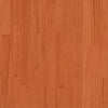 Patio Sofa 3-Seater Wax Brown Solid Wood Pine