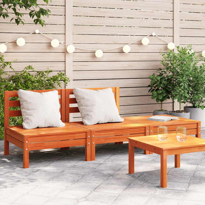 Garden Sofa | Wax brown | Solid pine wood | Large | Modular | Garden Sofa