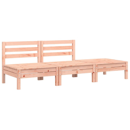 Garden Sofa | Natural Wood | Solid Douglas Fir wood | 3-seater | Modular