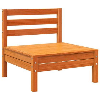 Garden Sofa | Wax Brown | Solid Pine Wood | 3-Seater | Modular