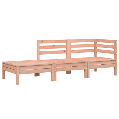 Garden Sofa | Natural Wood | Solid Douglas Fir Wood | 3-Seater | Modular