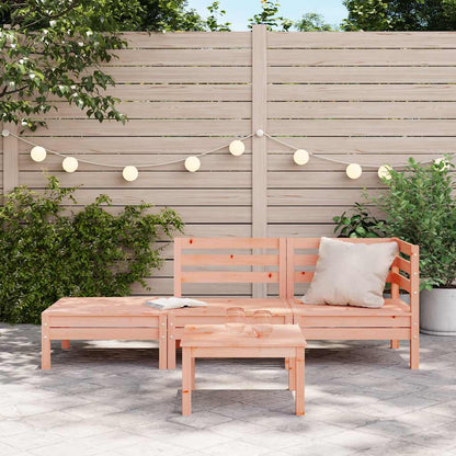 Garden Sofa | Natural Wood | Solid Douglas Fir Wood | 3-Seater | Modular