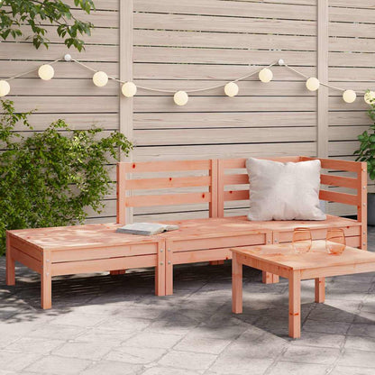 Garden Sofa | Natural Wood | Solid Douglas Fir Wood | 3-Seater | Modular