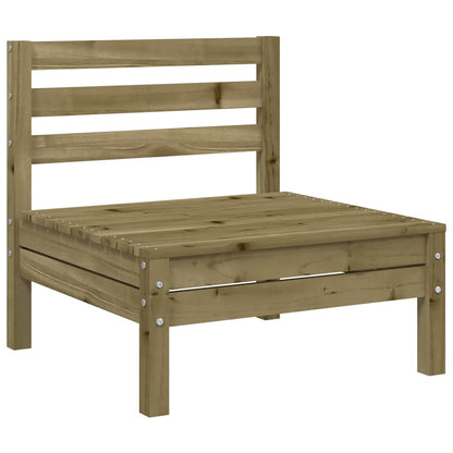 Garden Sofa | Natural wood | Impregnated solid pine wood | 3-Seater