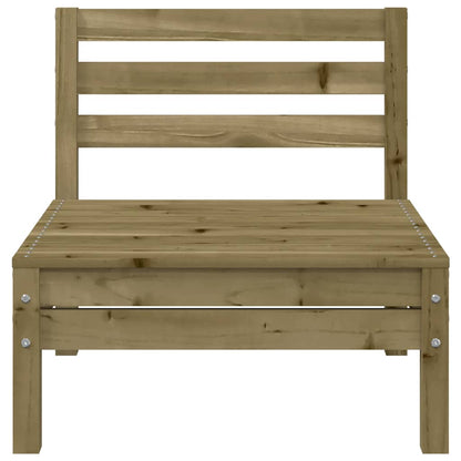 Garden Sofa | Natural wood | Impregnated solid pine wood | 3-Seater