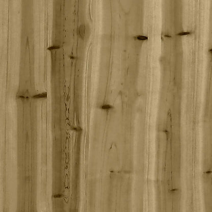 Garden Sofa | Natural wood | Impregnated solid pine wood | 3-Seater