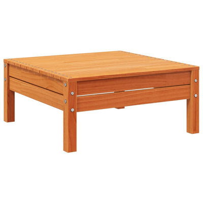Patio Sofa 4-Seater Wax Brown Solid Wood Pine