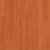Patio Sofa 4-Seater Wax Brown Solid Wood Pine