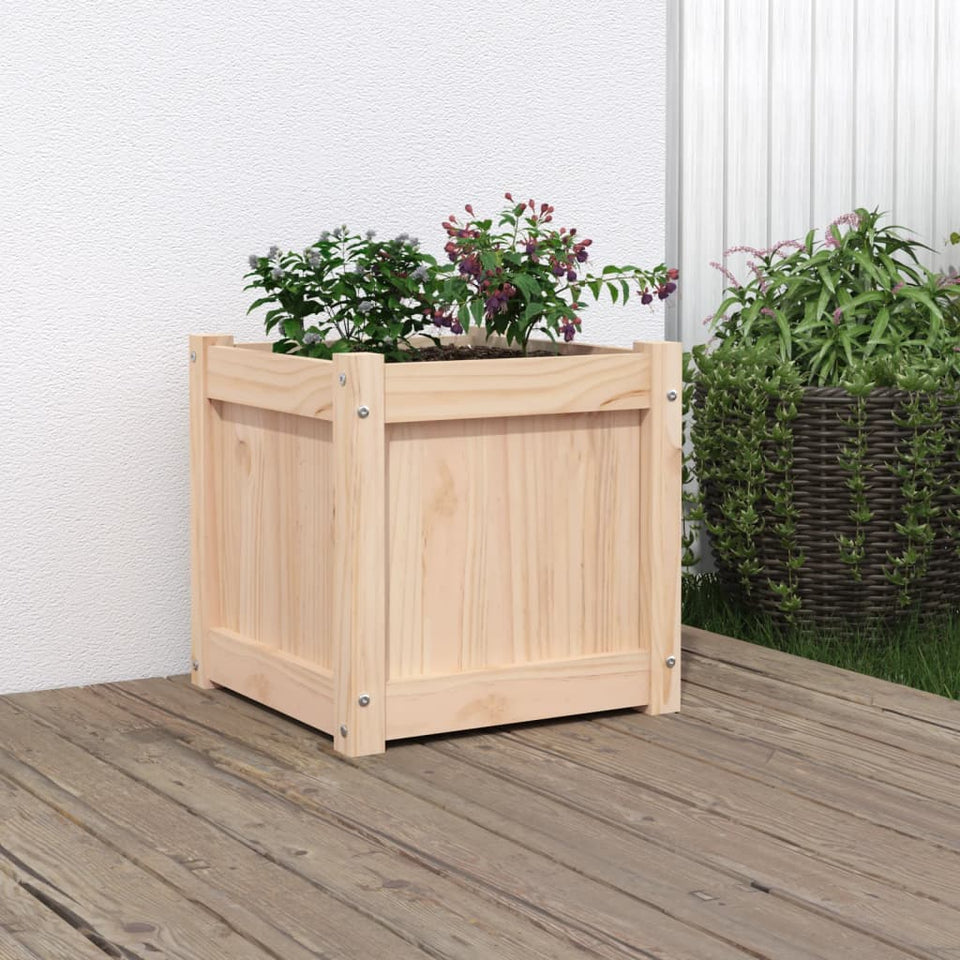 Garden Planter 40x40x40 cm Solid Wood Pine