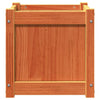 Garden Planters 2 pcs Wax Brown Solid Wood Pine