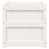 Garden Planter White 19.7"x19.7"x19.7" Solid Wood Pine