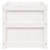 Garden Planter White 19.7"x19.7"x19.7" Solid Wood Pine