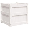 Garden Planter White 19.7"x19.7"x19.7" Solid Wood Pine
