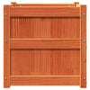 Garden Planter Wax Brown 50x50x50 cm Solid Wood Pine