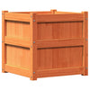 Garden Planter Wax Brown 50x50x50 cm Solid Wood Pine