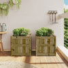 Garden Planters 2 pcs Impregnated Wood Pine
