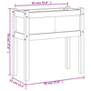 Garden Planter with Legs Wax Brown 70x31x70 cm Solid Wood Pine