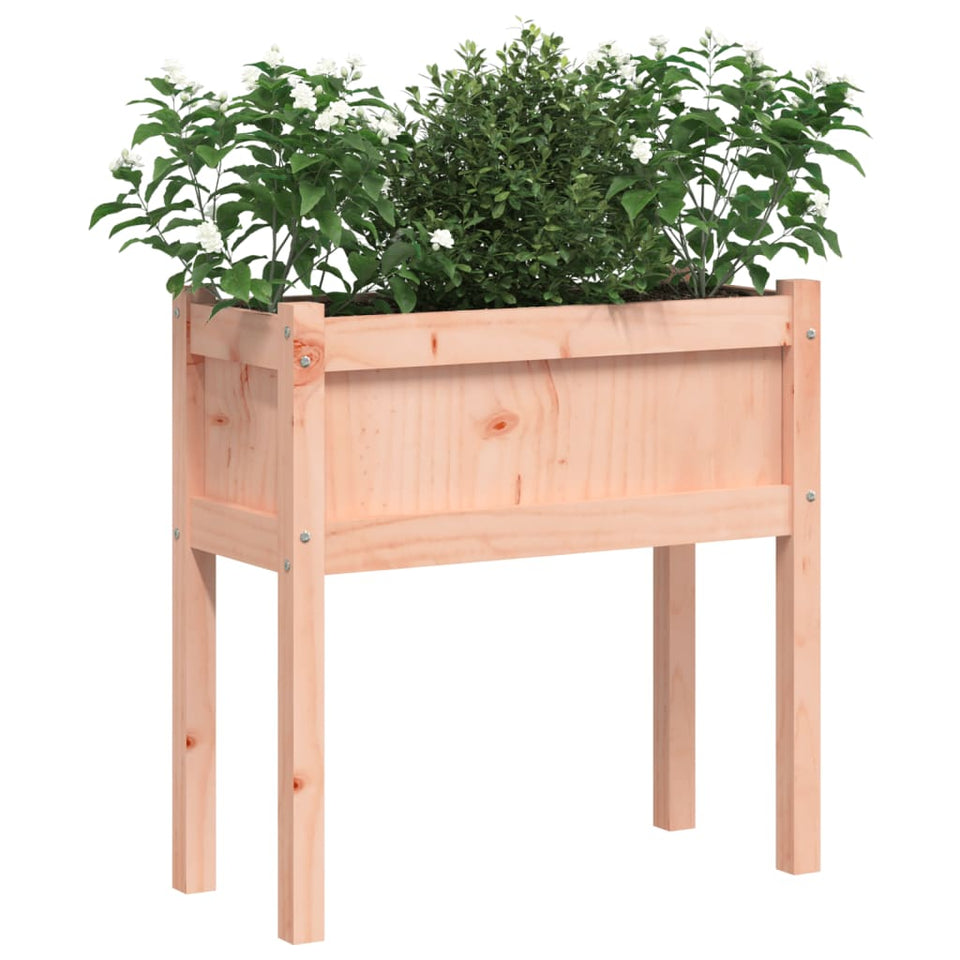 Garden Planter with Legs 70x31x70 cm Solid Wood Douglas