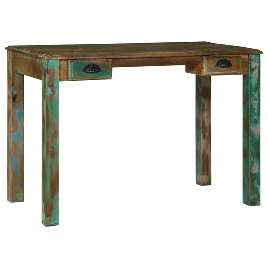 Writing Desk Brown 112 x 55 x 76 cm Solid Reclaim Wood